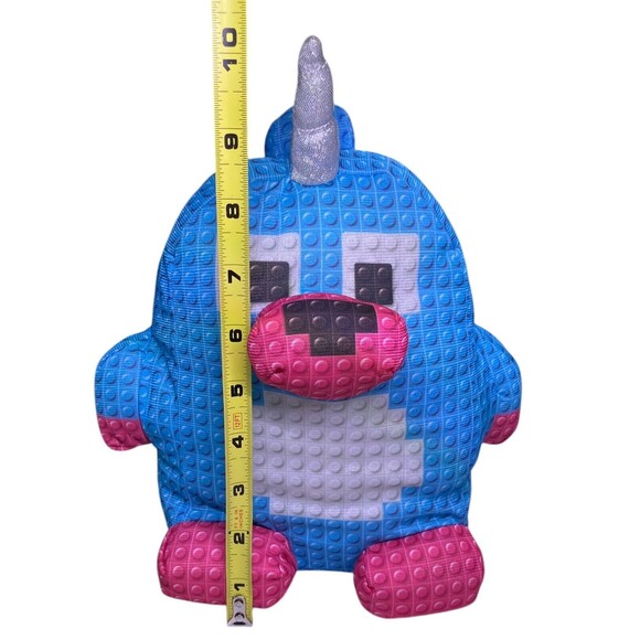 Nanco Plush Unicorn Plush Building Blocks Pattern Stuffed Animal 10” - Picture 7 of 11